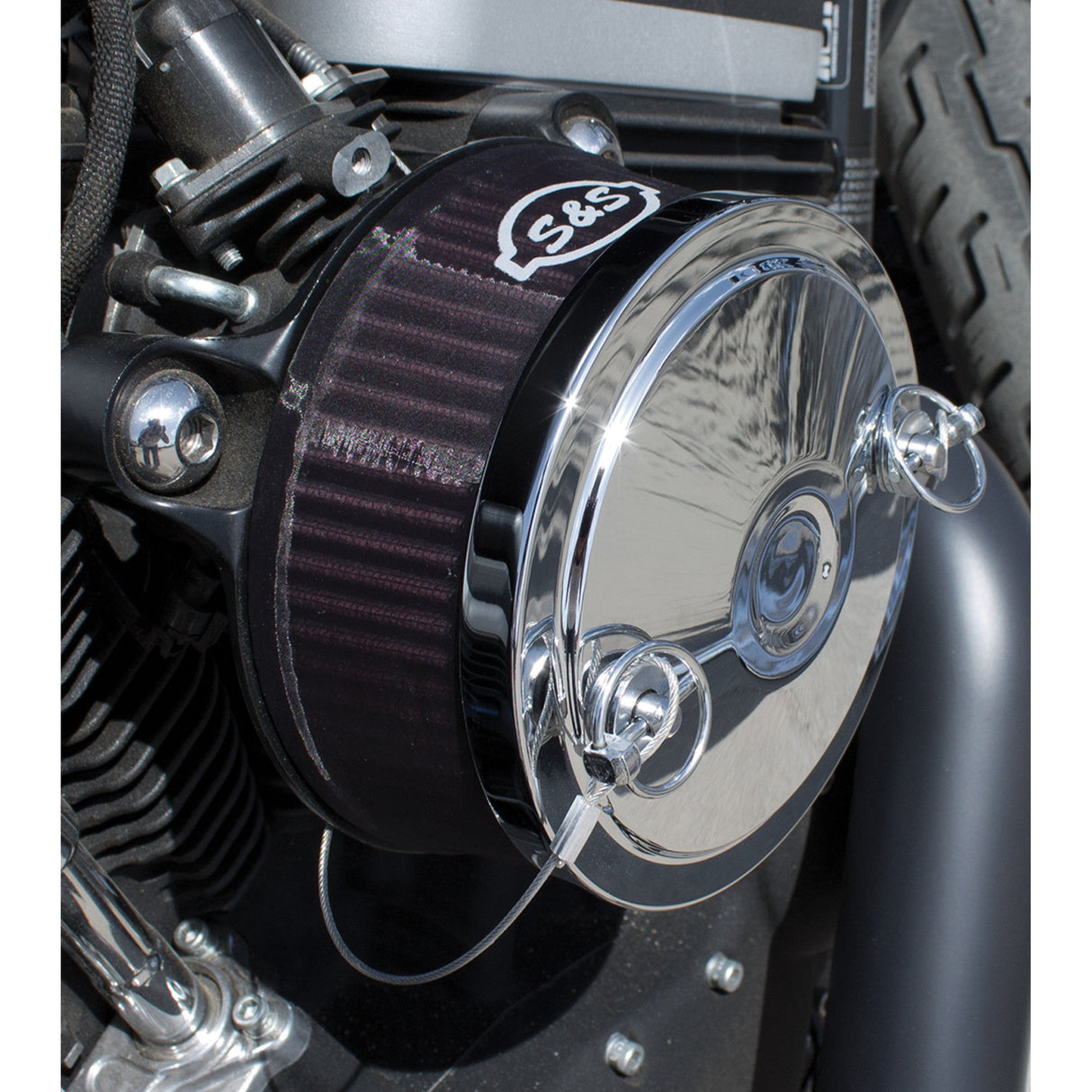 S&S CYCLE 1011-3119 170-0193 Pre-filter Rain Sock for Super Stock Air Cleaner - Standard - Black - Super Sock Air Cleaner