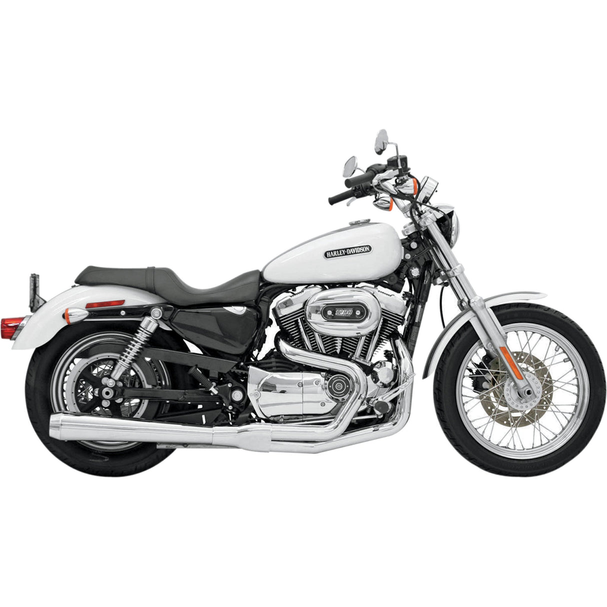Bassani Xhaust Road Rage 2-Into-1 Exhaust System - 14111J For Harley Sportster 2004-2013