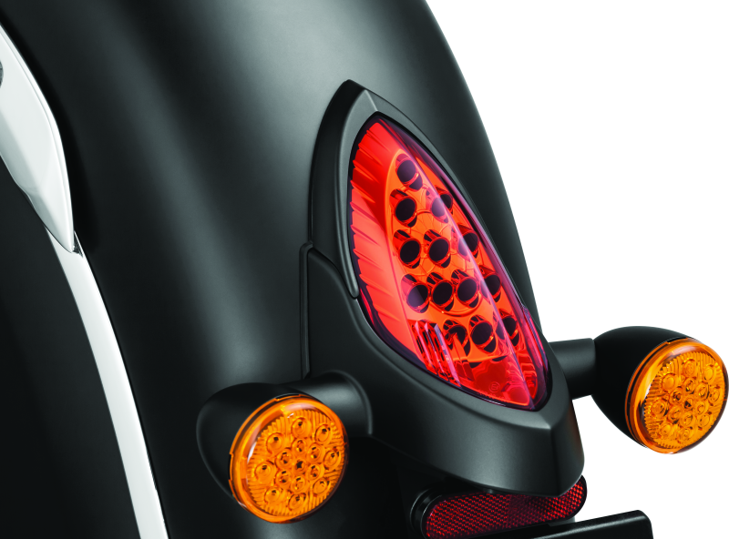 Kuryakyn 5623 Tail Light Top Trim Satin Black