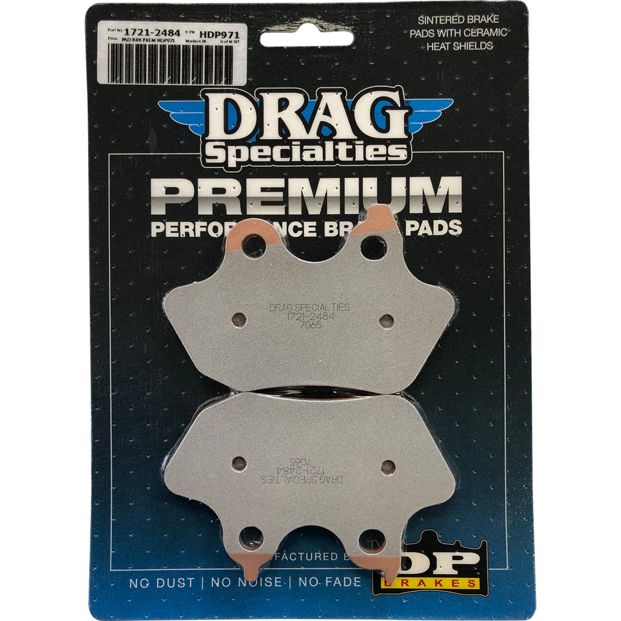 Drag Specialties Brake Pad - 1721-2484 For Harley Softail 2006-2007