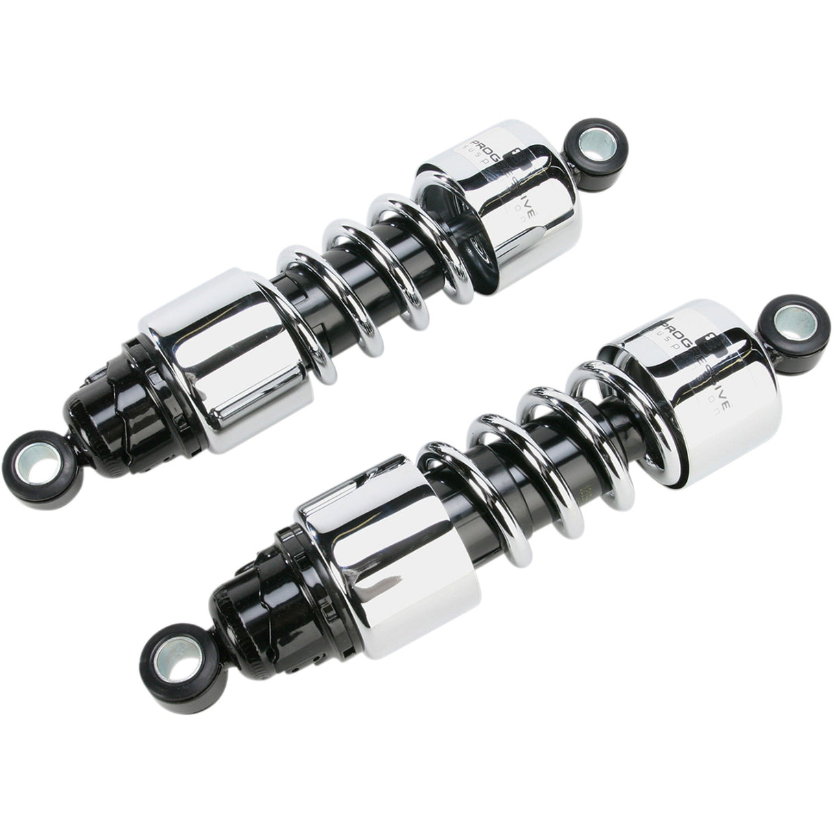 PROGRESSIVE SUSPENSION 1310-0718 412-4257C 412 Series Cruiser Shocks — Standard Shocks - 412 Cruiser Series - Chrome - 11.5" - Standard