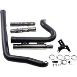Cobra Speedster Short 2-Into-2 Exhaust System - 6709B For Harley Dyna 2006-2011