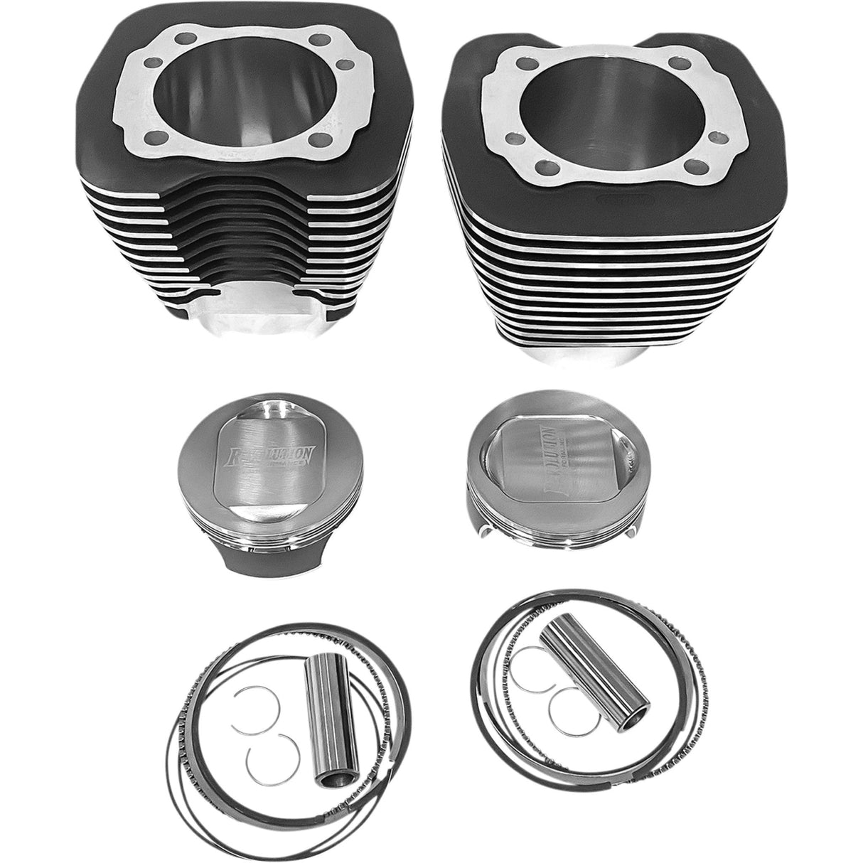 REVOLUTION PERFORMANCE, LLC 0931-1042 RP201-171W Cylinder Kit 117" - black with highlighted fins