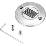 Figurati Designs Timing Cover 2 Hole Green Line American Flag Stainless Steel - FD72-TC-2H-SS For Harley Motorcycles 2017-2022