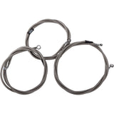 LA Choppers Brake Line Kit Chrome - LA-8059B19 For Harley Touring 2023-2026