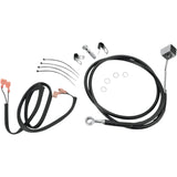 Drag Specialties Stainless Steel Brake Line Kit Rear Black For Harley Softail 1987-1999
