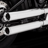 Vance & Hines Eliminator 300 Slip-On Mufflers Chrome - 16312 For Harley Softail 2018-2025