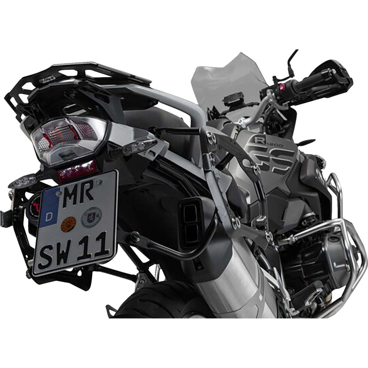 SW-MOTECH 3580-0361 KFT.07.664.70001/B TRAX ADV Aluminum Case System black - bmw r 1200/1250 gs '12-'24