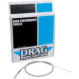 Drag Specialties High-Efficiency Braided Stainless Steel Clutch Cable 47-1/16" For Harley Sportster 1971-1985