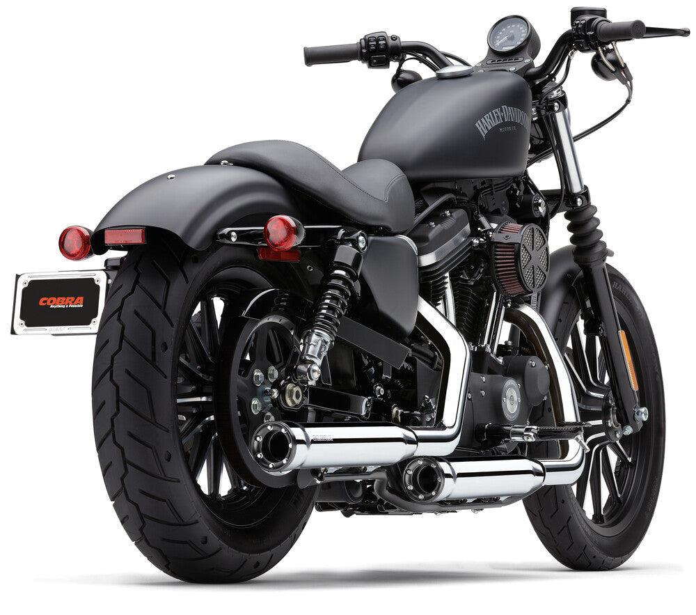 Cobra 3" RPT Slip-ONS Chrome Sportster - 6080 For Harley Sportster 2004-2013