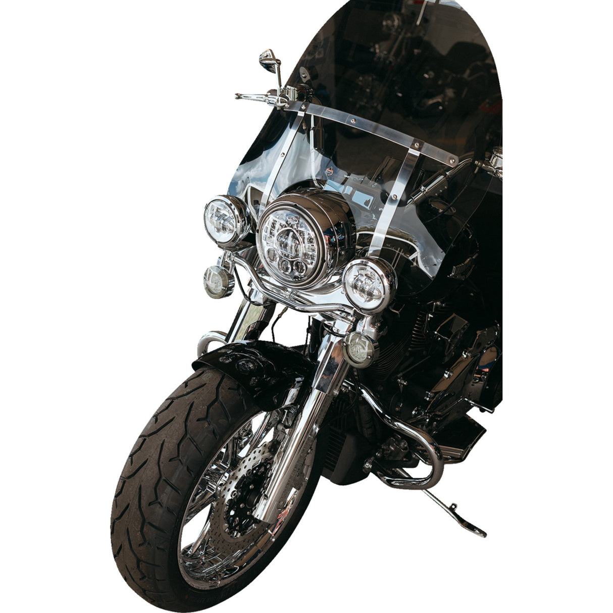 CUSTOM DYNAMICS 2001-2414 PB-7A-14-C ProBEAM® Adaptive Headlamp - Adaptive Headlight with Adapter - 7" - Chrome