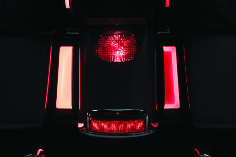 Kuryakyn Tracer L.e.d. Inserts For Saddlebag Supports Black - 2901 For Harley Touring 2014-2021