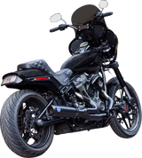 2-into-1 Qualifier Exhaust System - 50-State - Black - Softail - 1800-2683