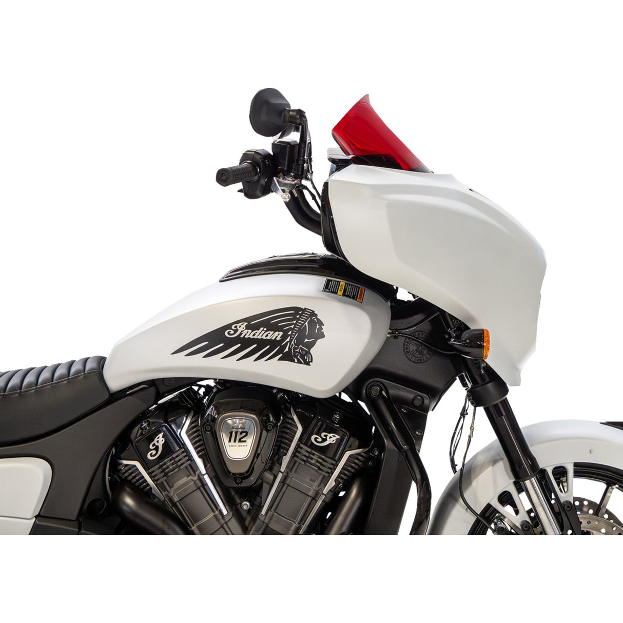 Klock Werks Kolor Flare® Windshield 9" Red Chieftain PowerPlus Roadmaster PowerPlus - KWW-04-0651 For Indian Chieftain / Roadmaster 2025-2026
