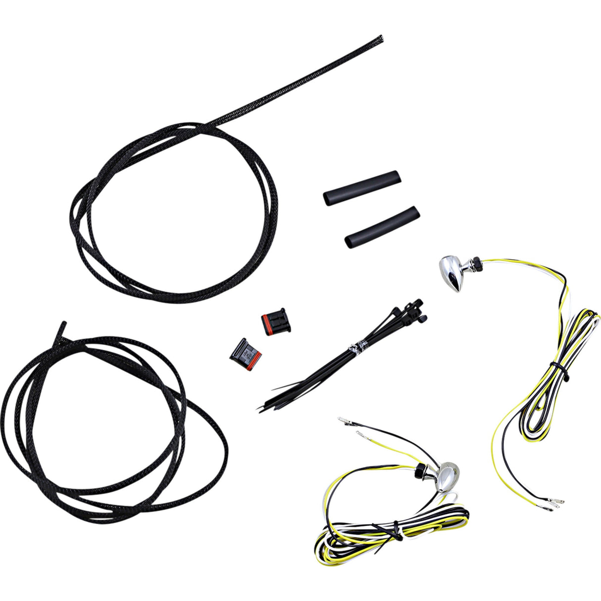 CUSTOM DYNAMICS 2040-3463 CD-MICRO-AW2-C Micro Bullet dual Color LED Turn Signals Micro Turn Signals - Dual - Amber/White - Chrome