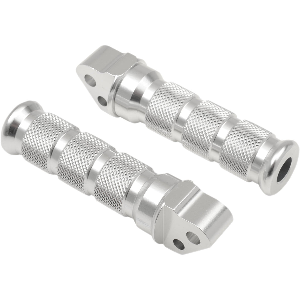 EMGO 50-11321 50-11321 Anodized-Aluminum Footpegs for Sportbikes Rear Footpegs - Silver - Suzuki
