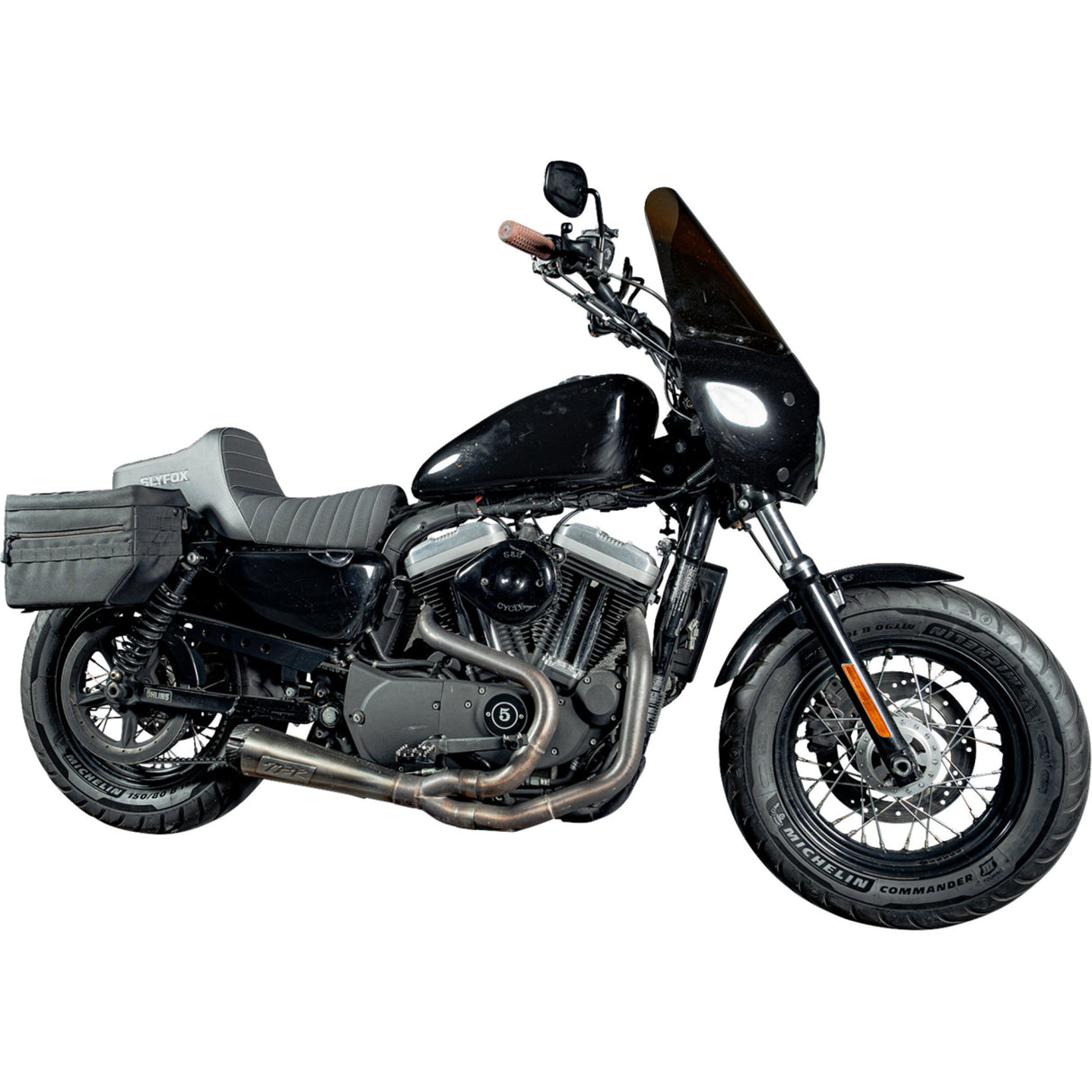 Slyfox Highnoon Seat - 4709B-SlyFox For Harley Sportster 2004-2022