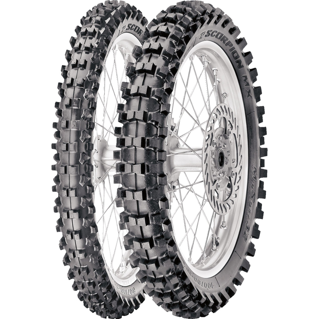 PIRELLI 0312-0087 2588300 Scorpion™ MX32 Mid Soft Tire Tire - Scorpion™ MX32 Mid Soft - Front - 80/100-21 - 51M