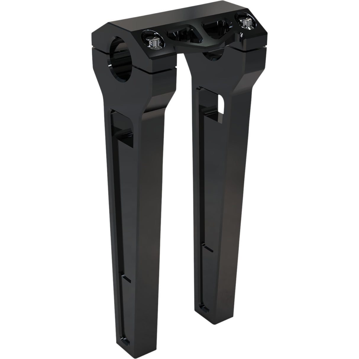 LA CHOPPERS 0602-1226 LA-7480-10B Performance Risers - Straight - 10" x 1-1/4" - Black Anodized