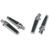 DRAG SPECIALTIES 1904-6453 Footpegs with Rubber Inlay Straight Male Mount Footpegs
