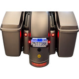 Kodlin USA Elypse 3-1 LED License Plate Kit Amber Red White Black - KUS20300 For Harley Touring 2013-2023