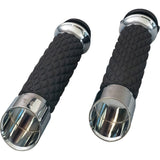 Khrome Werks Edge Grips Custom Contour Diamond Chrome - 500315 For Harley Motorcycles 2008-2024