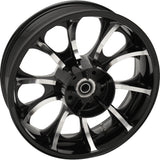 Coastal Moto Largo Precision Cast 3D Wheel — Largo 3D Rear Single Disc With ABS Black Cut 18x5.5 - 3D-LGO185BCABST For Harley Touring 2009-2026