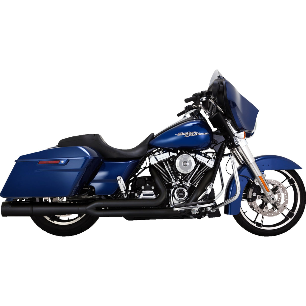 Vance & Hines Pro Pipe 2-Into-1 Exhaust System Black - 47383 For Harley Touring 2017-2025