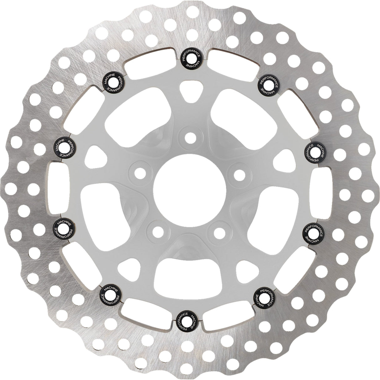 PERFORMANCE MACHINE (PM) 1710-4820 0133-2606S-CH Disc Carr Dominator - 320 mm X .20 FF - Front - Chrome