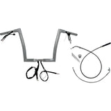 FAT Baggers INC. 1-1/4" EZ Install Flat Top Handlebar 12" Chrome - 749912 For Harley Road Glide 2023-2026