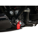 THRASHIN SUPPLY CO. 0506-2533 TSC-3035-2 Forged Carbon Fiber Skid Plate Skid Plate - Carbon Fiber/Forged - With Red Brackets - FLHX/FLTRX