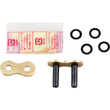 DID 1225-0599 ZJ530VX3G 530 VX3 Rivet Connecting Link 530 VX3 - Connecting Link - Rivet - Gold