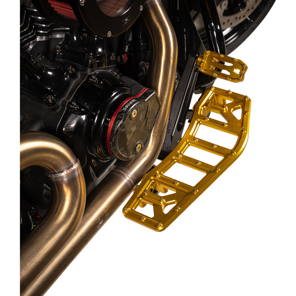 Thrashin Supply CO. Aggressor Floorboards Gold - TSC-2219-5 For Harley Touring 1984-2026