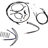Burly Brand Complete Black Vinyl Handlebar Cable Line - B30-1121 For Harley Dyna Wide Glide / Street Bob / Super Glide Custom / Switchback 2012-2017