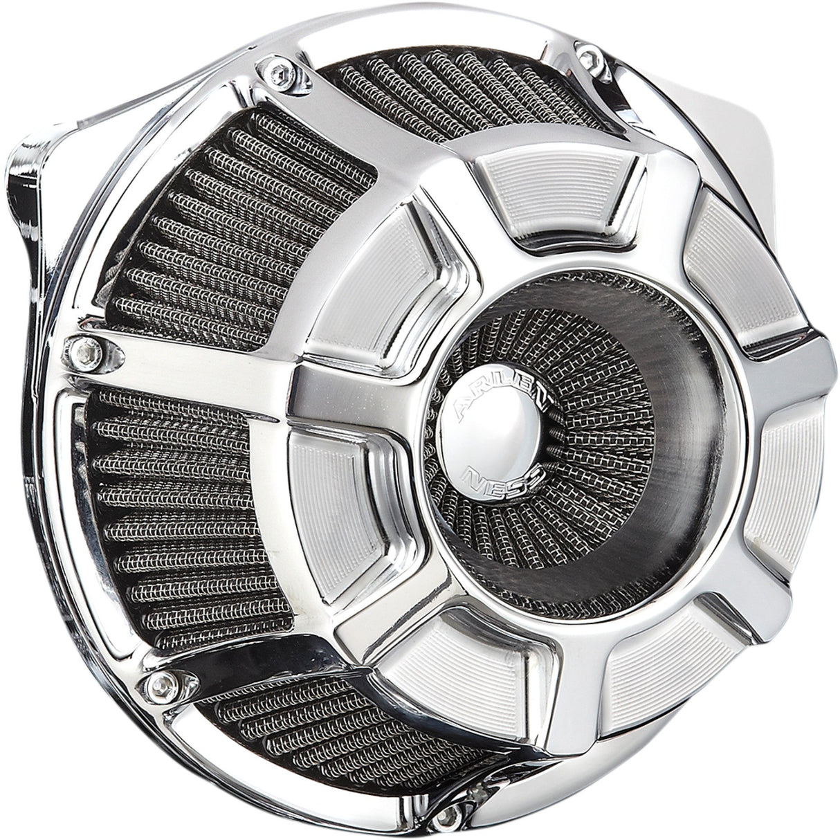 Arlen Ness Inverted Series Air Cleaner Kit — Beveled Chrome - 18-918 For Harley Motorcycles 2017-2025