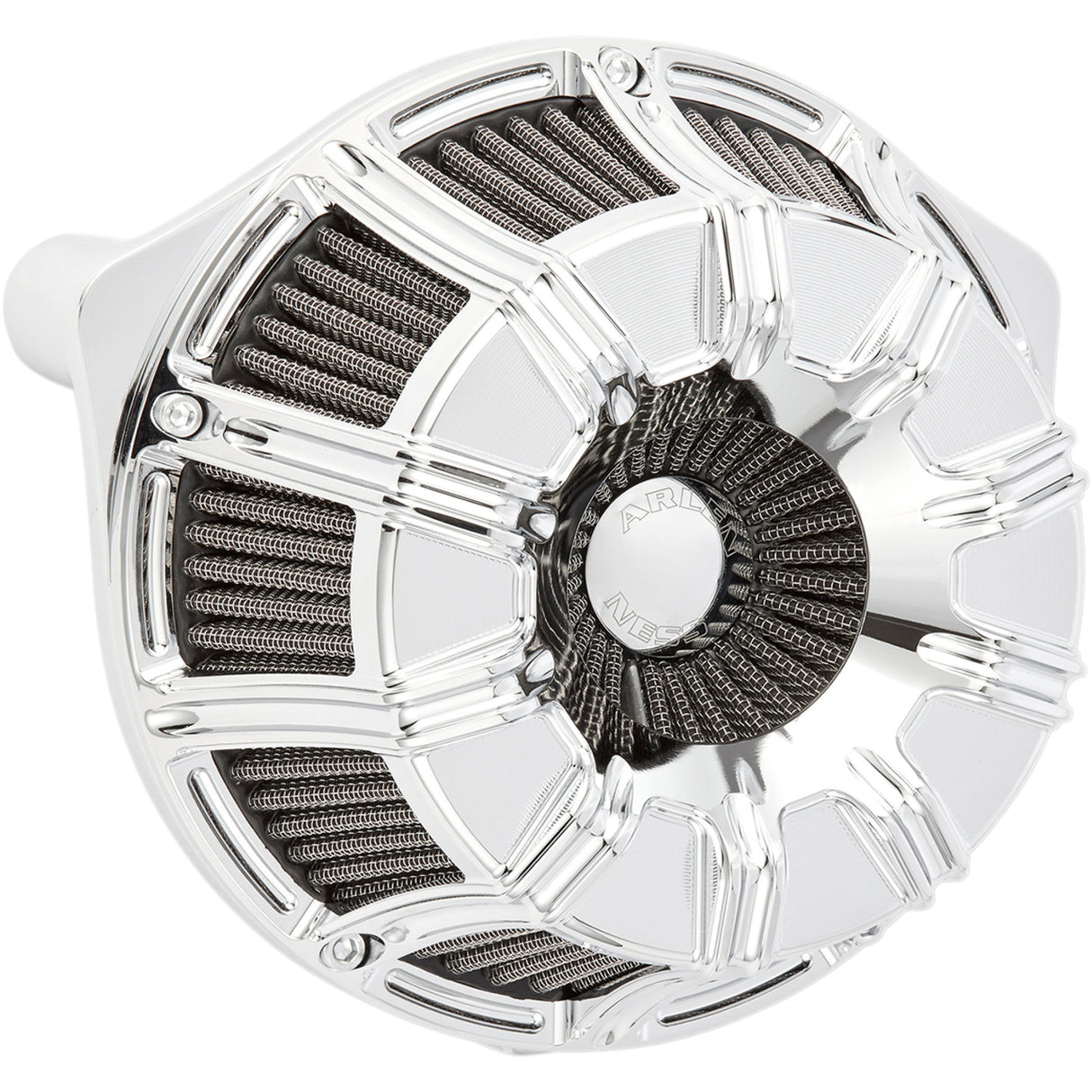 ARLEN NESS 1010-1504 18-942 Inverted Series Air Cleaner Kit — 10 Gauge - Chrome