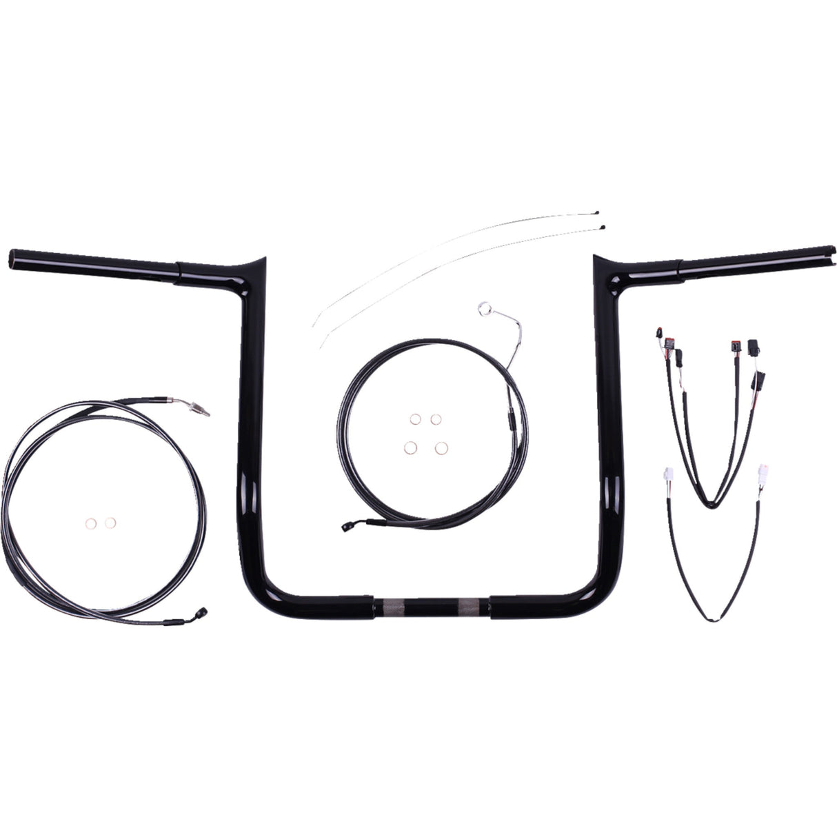 Magnum Shielding Viking Warrior Handlebar Kit 12" Black Pearl™ - 48888-712 For Harley Road Glide 2017-2020