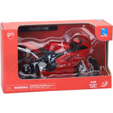 NEW RAY TOYS 7001-0121 57143A Mini Ducati Sport Bike Ducati 1198 - 1:12 Scale - Red