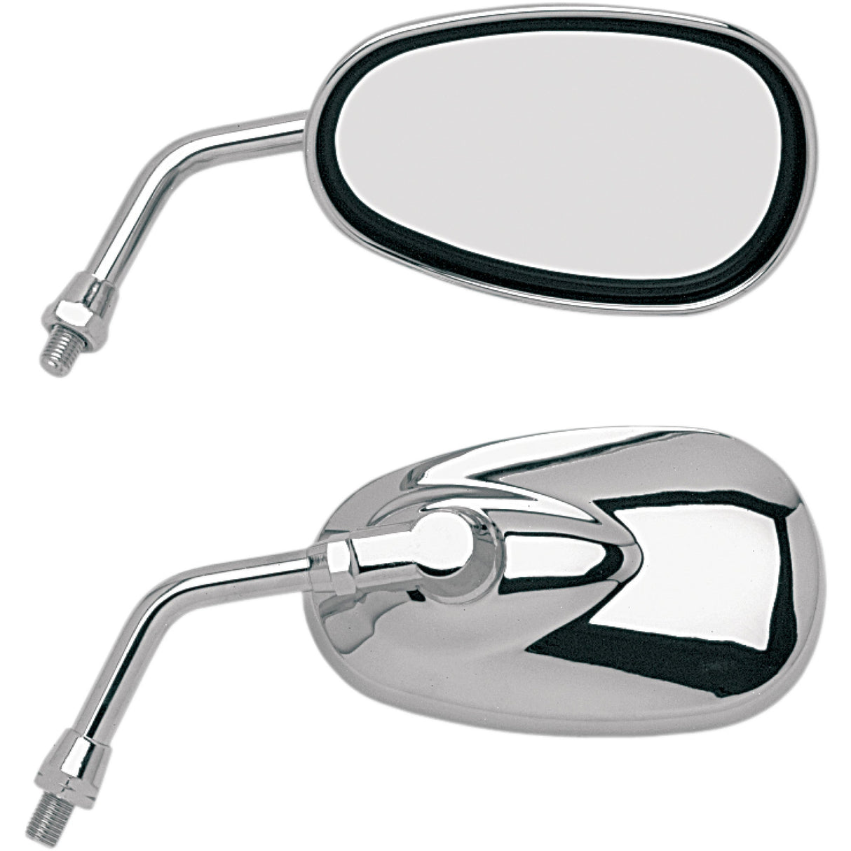 EMGO 20-86836 20-86836 'Lil' Cruiser Mirror Mirror - 'Lil' Cruiser - Side View - Oval - Chrome - Right