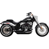 Vance & Hines Shortshots Staggered Exhaust System Black - 47335-22 For Harley Softail 2018-2022