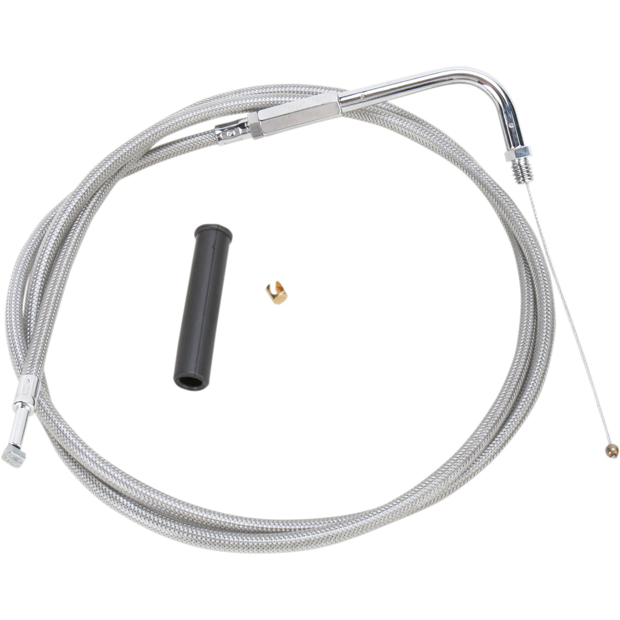 DRAG SPECIALTIES Stainless Braided Throttle Cable