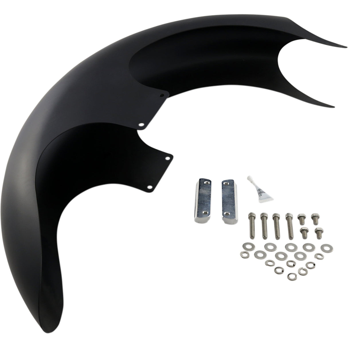 Paul Yaffe Bagger Nation Steel Talon Front Fender 26" Wheel With Satin Adapters HD Touring - PYO:TALON26-14L-S For Harley Touring 2014-2026