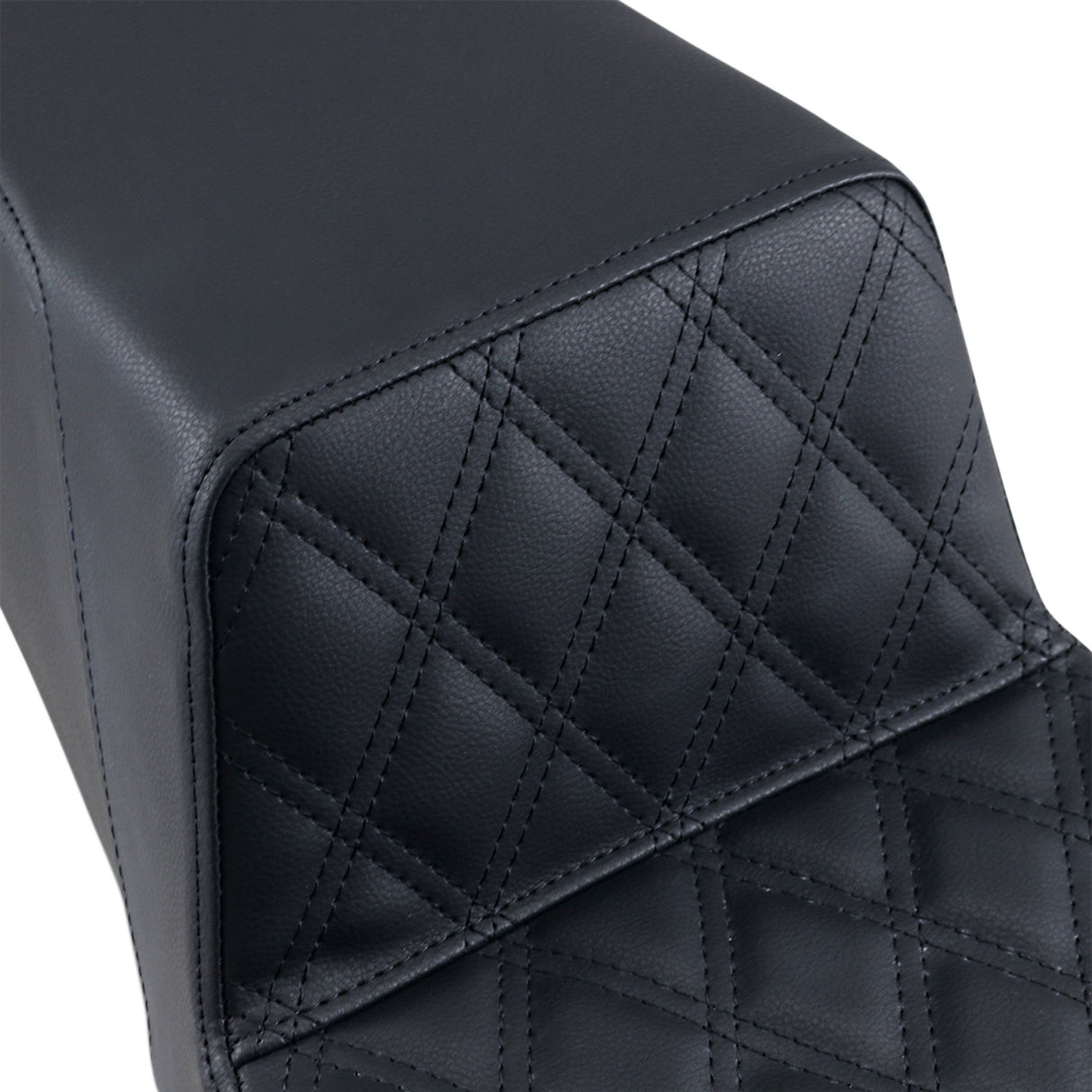 Saddlemen Step-Up Seat — Front Lattice Stitch Black - 897-06-172 For Harley Touring 1997-2007