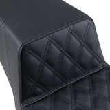 Saddlemen Step-Up Seat — Front Lattice Stitch Black - 897-06-172 For Harley Touring 1997-2007