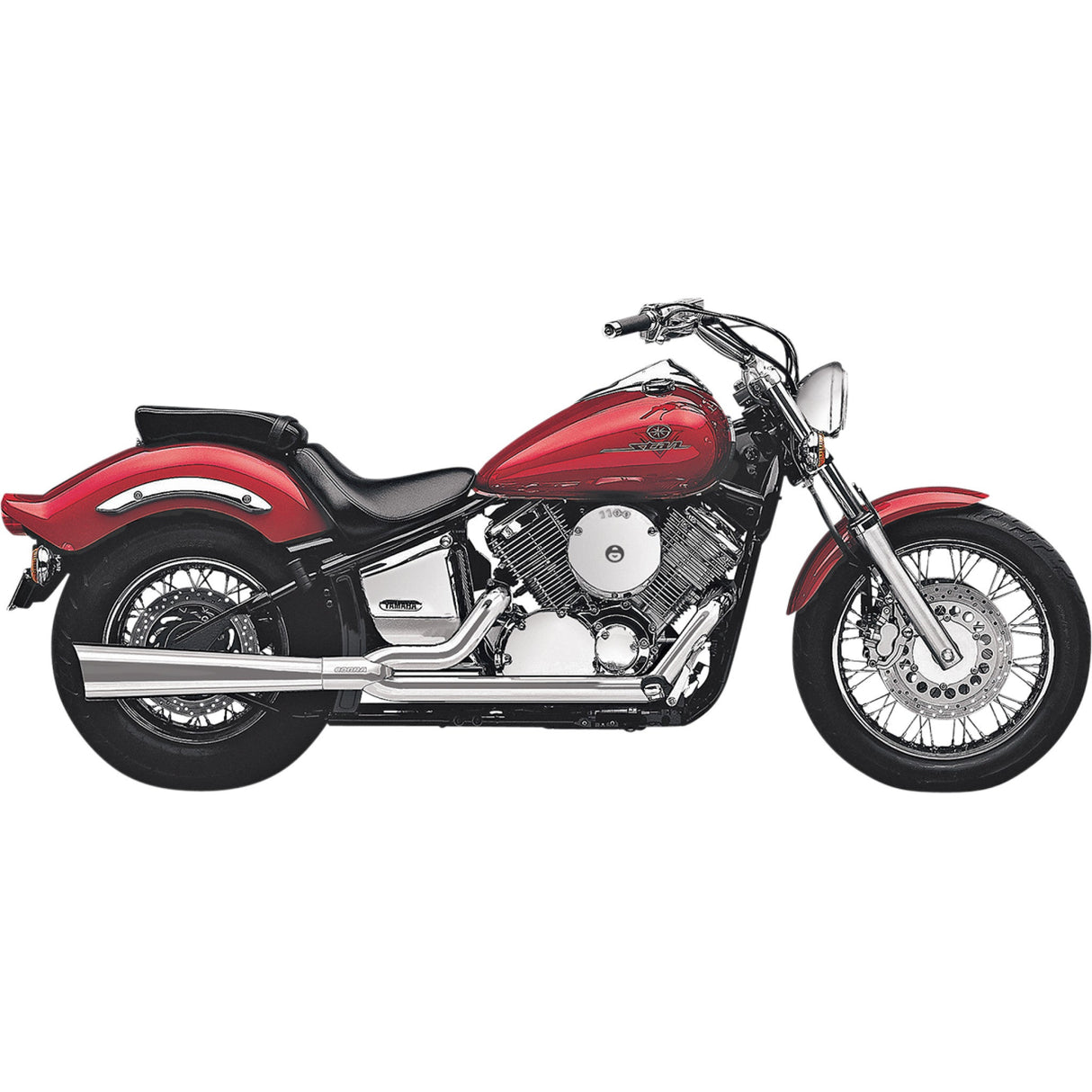 Cobra Power Pro 2-Into-1 Exhaust System - 2417 Yamaha Star 1100 Custom 1999-2009