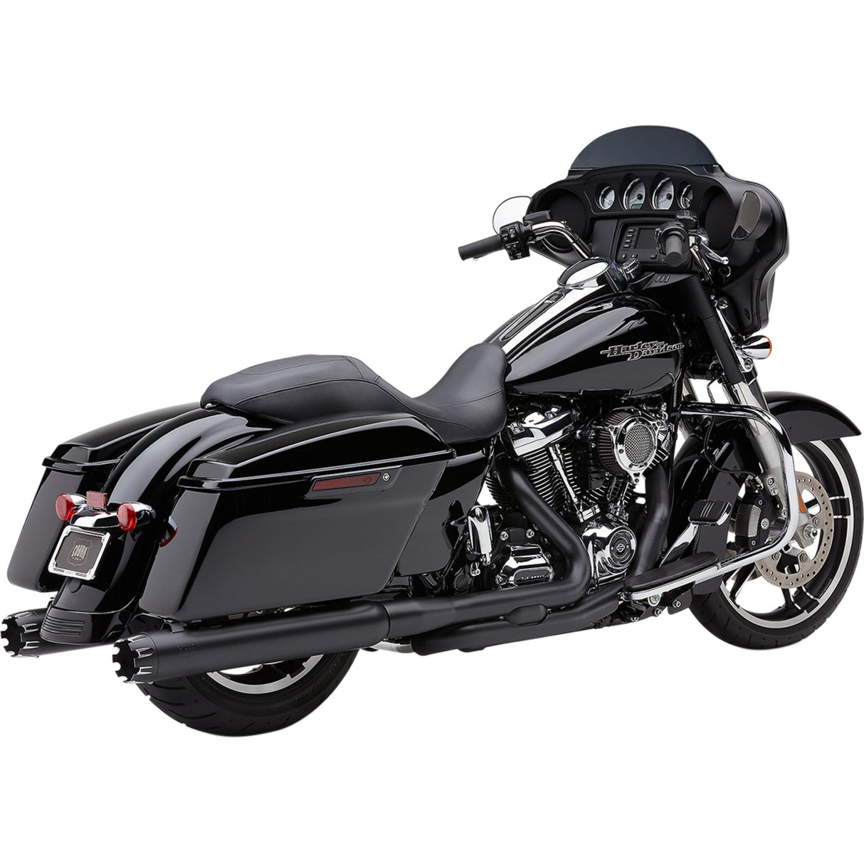 COBRA 1801-1167 6267RB Neighbor Hater Dual Cut Slip-On Mufflers - 4" Mufflers for FL - Black