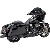 COBRA 1801-1167 6267RB Neighbor Hater Dual Cut Slip-On Mufflers - 4" Mufflers for FL - Black