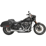 Bassani Xhaust 2-Into-1 Road Rage Exhaust System Chrome - 1S81R For Harley Softail 2018-2024