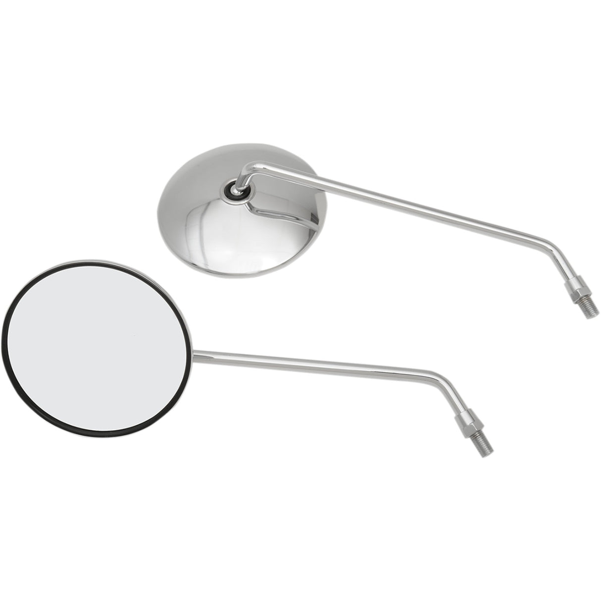 Emgo Yamaha Classic Chrome Mirror Classic Universal Side View Round Chrome Left Right Pair - 20-37414