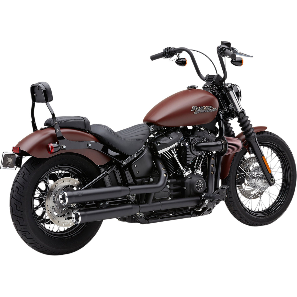 Cobra RPT Slip-On Mufflers 3" Raven Black M8 Softail - 6057B For Harley Softail 2018-2024